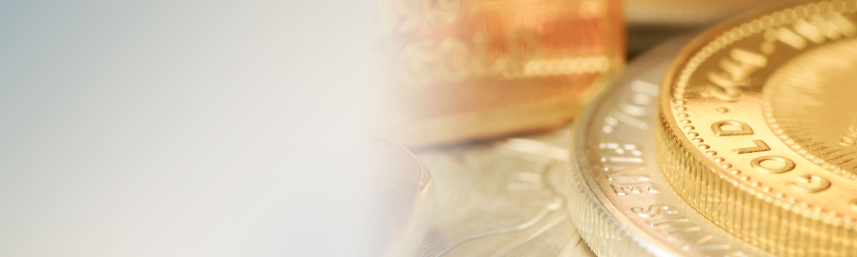 Goldmüznen und Silbermünzen